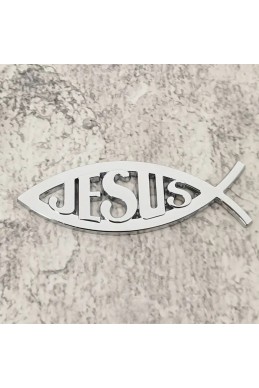 Автоэмблема "Рыбка Jesus"